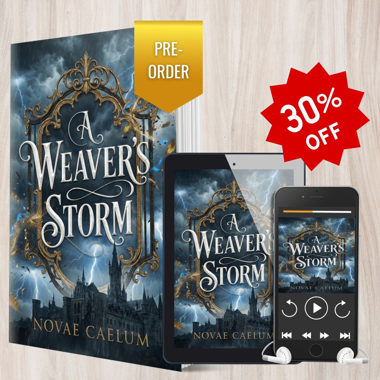 PRE-ORDER A Weaver's Storm: The King's Weaver Book 5 (All Formats Bundle)
