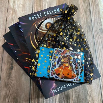 Paperback Bundle of The Stars and Green Magics book 1-4 and stickers