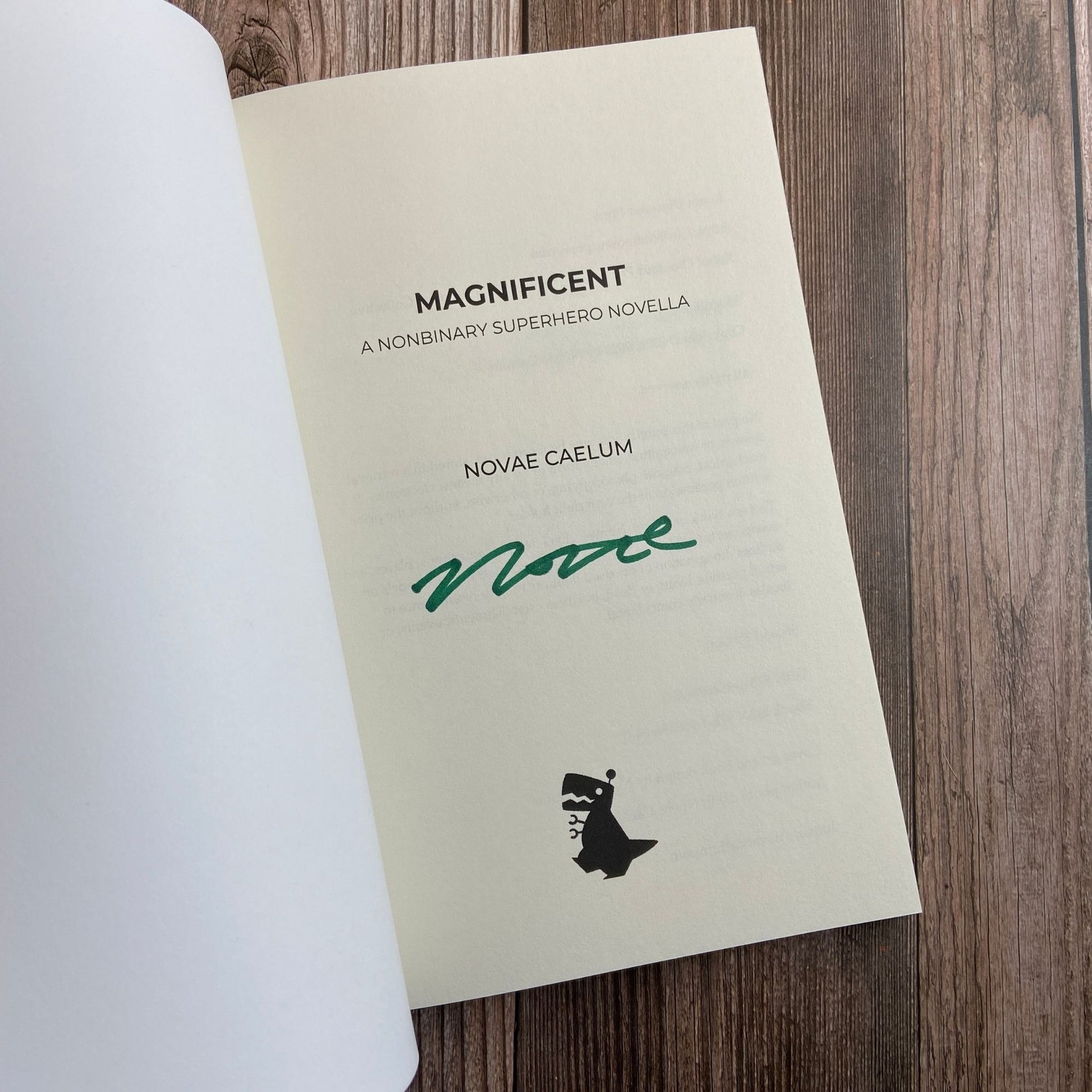 Signed Magnificent: A Superhero Novella (Paperback) 