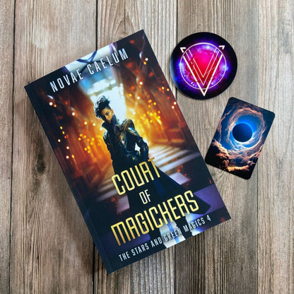 The Court Magickers Book (Old Cover) and stickers