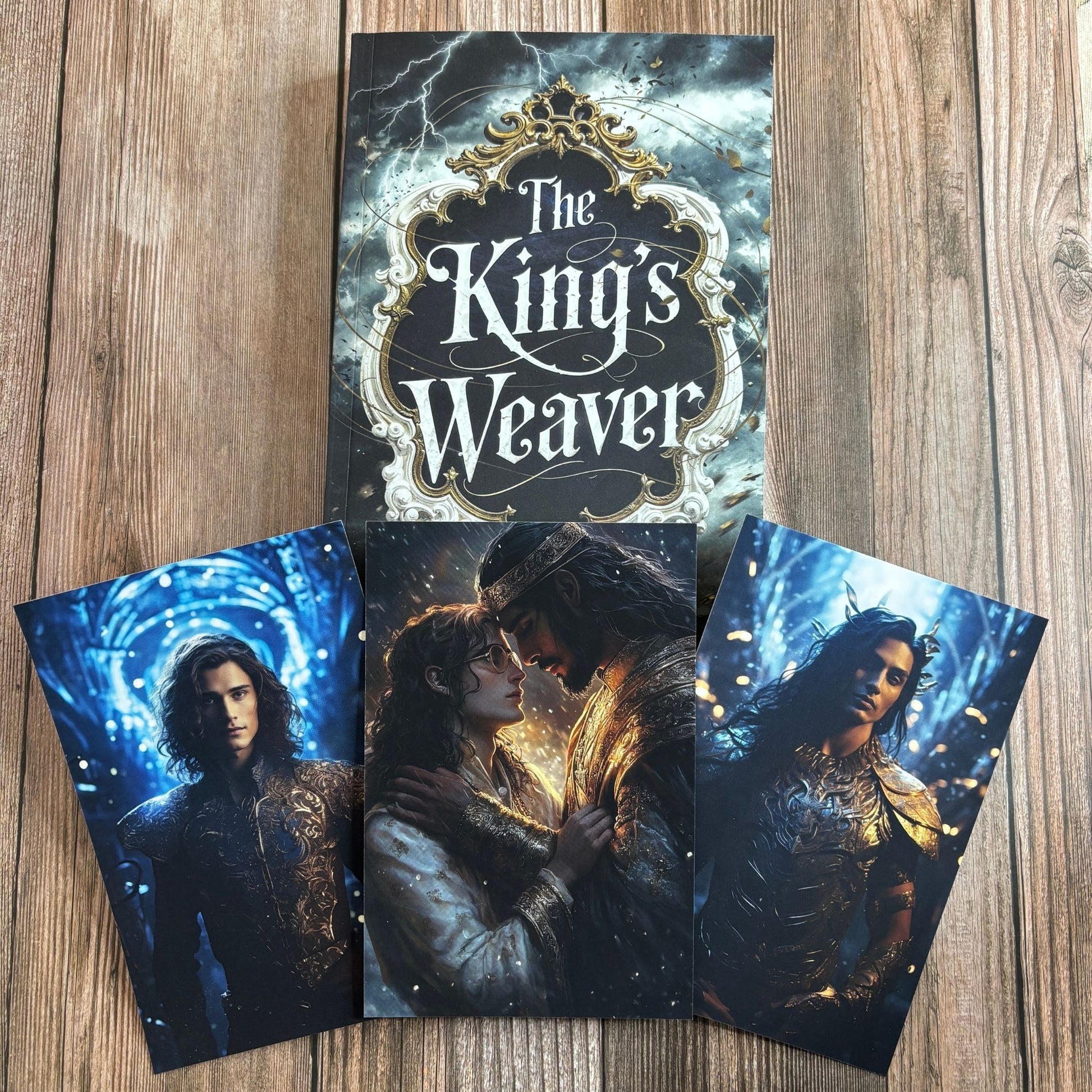 The King's Weaver Book  and character pictures