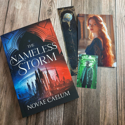 The Nameless Storm: The Stars and Green Magics Book 5  and swag pack