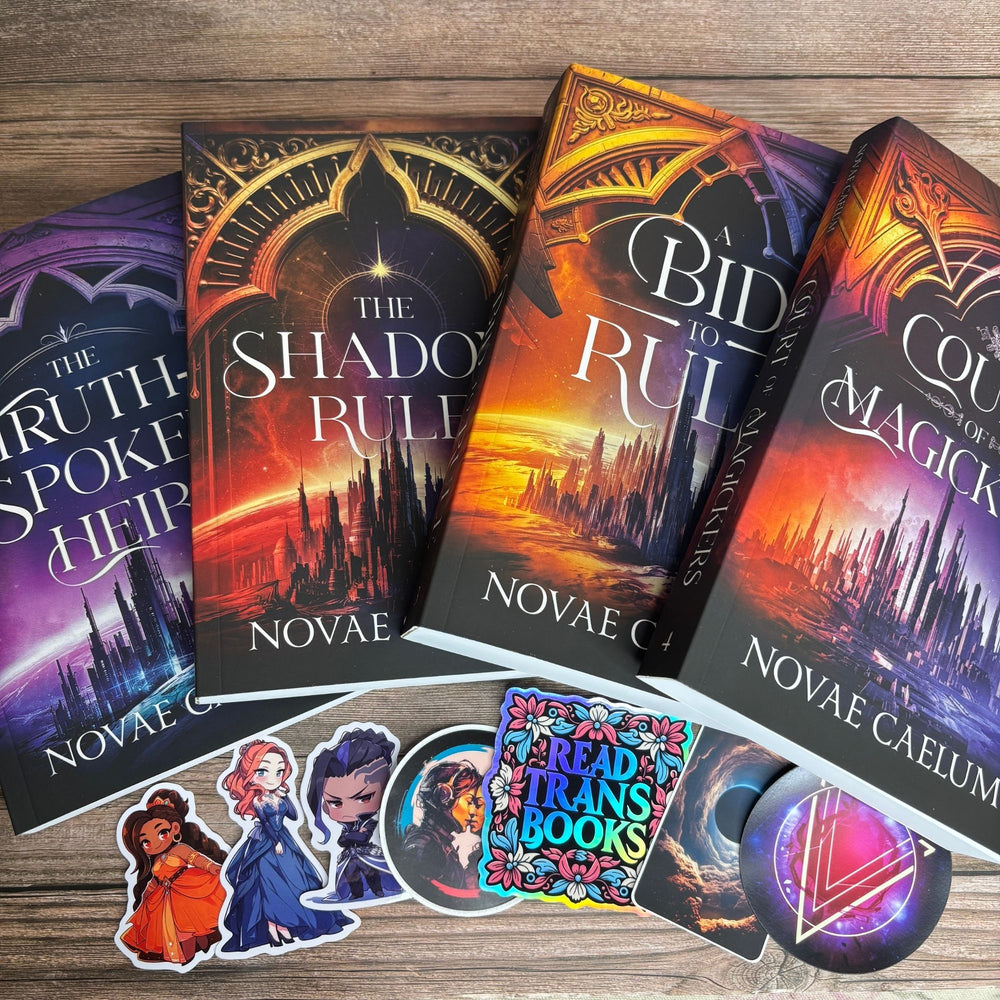 The Stars and Green Magics Books 1–4 with stickers and extras.