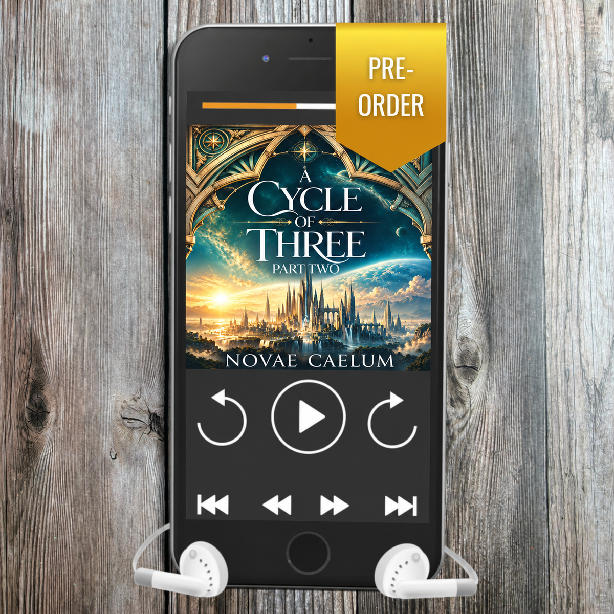 A Cycle of Three: Part Two by Novae Caelum, audiobook pre-order mockup.
