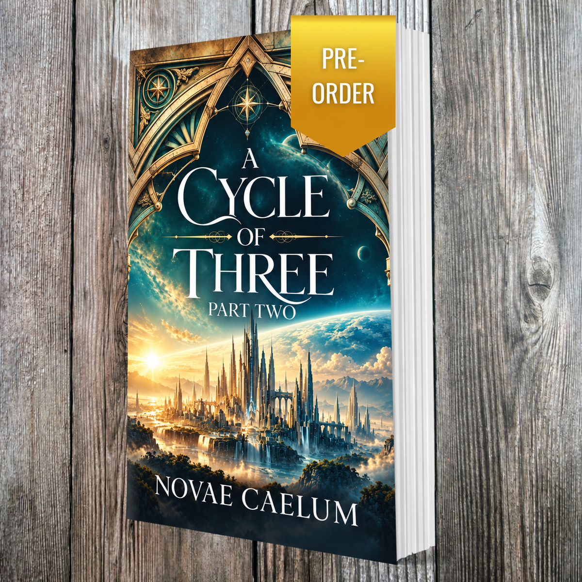 A Cycle of Three: Part Two by Novae Caelum, paperback pre-order mockup.
