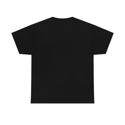 The back of a black t-shirt; the front (not pictured) displays a pink and purple circle with a large V superimposed over it. The image is titled "The Rings of Vietor Band Logo".